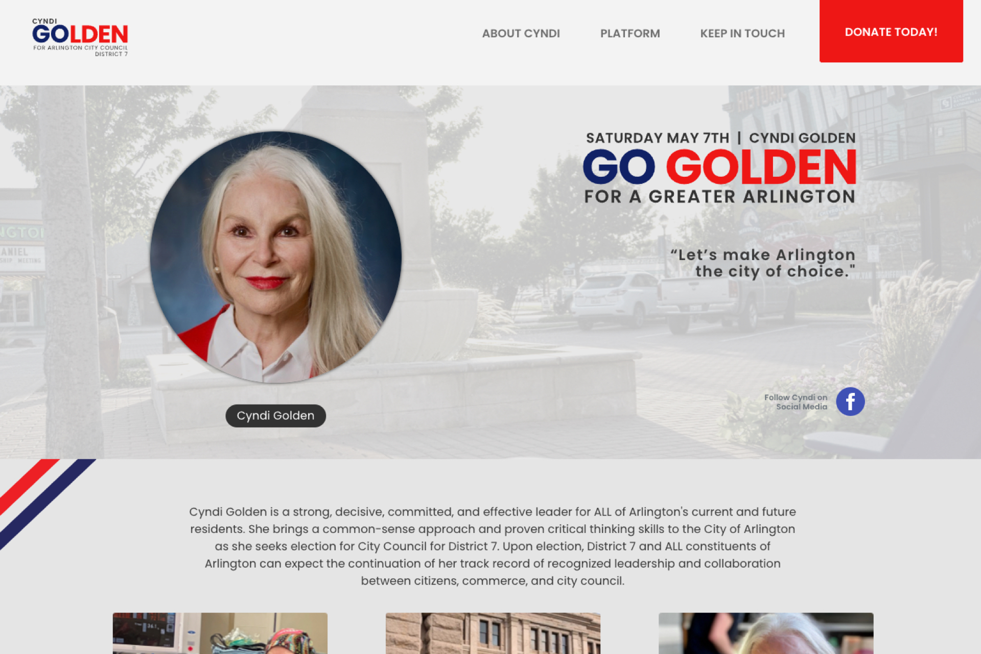 Campaign for Cyndi Golden